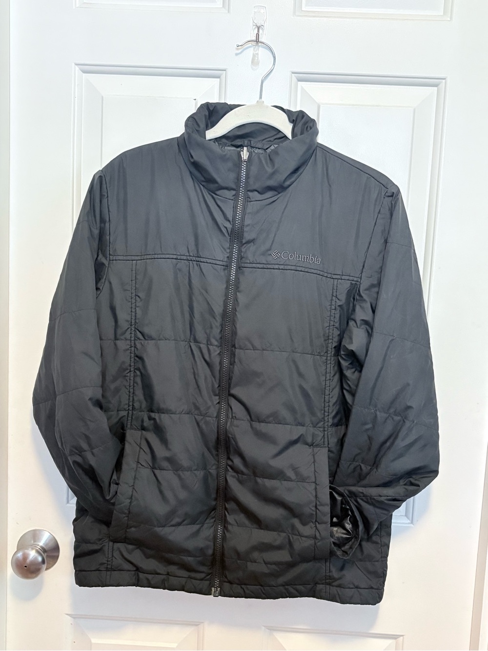Columbia Men's Black Omni-Heat Interchange Thermal Puffer Jacket Size Small
